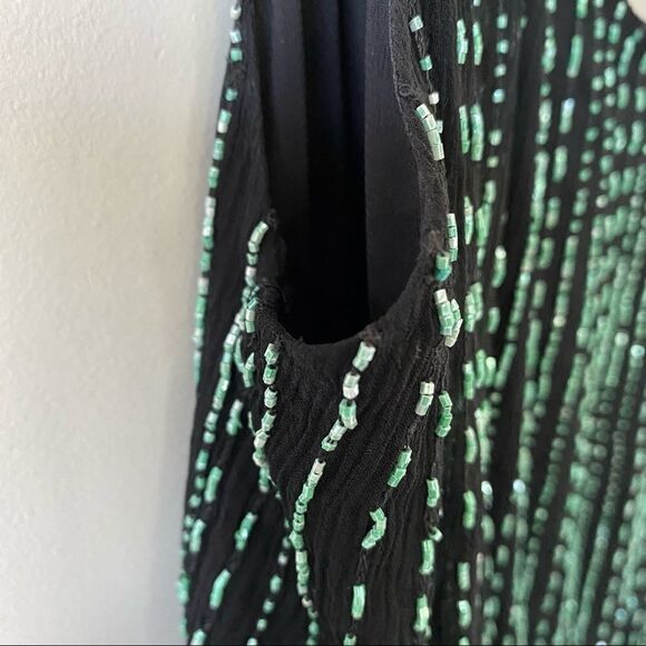 ALICE & Olivia -Micro Beaded Silk Cowl Back Dress - Picture 13 of 14